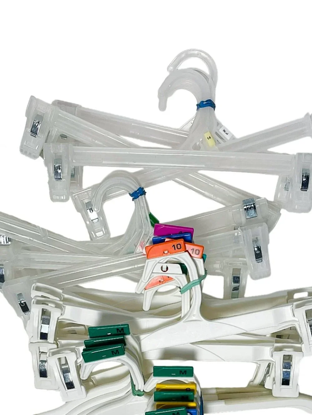65 Adult Retail Hangers Lot Shirt Pants Clip Closet Organization